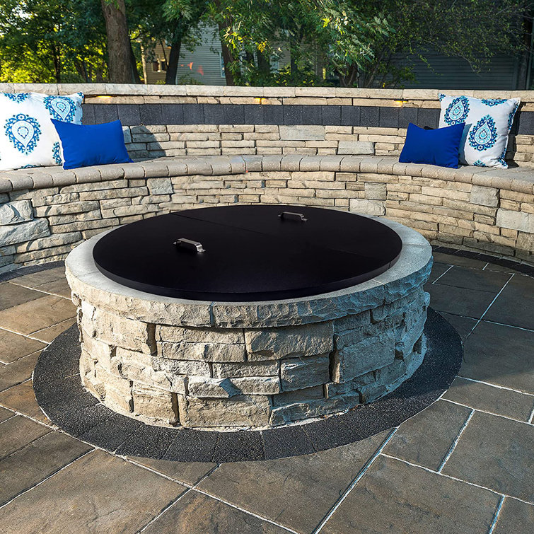 Simond Store 42'' Round Steel Fire Pit Lid Wayfair